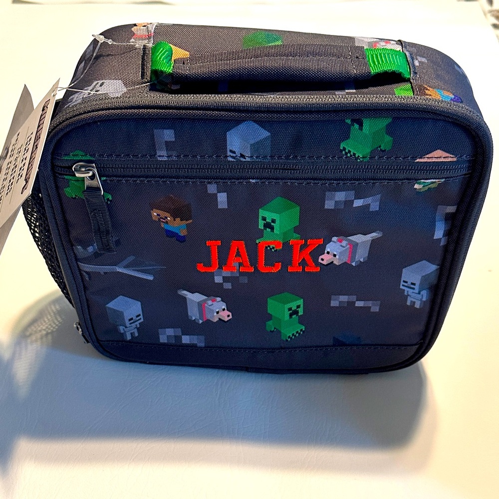 Pottery Barn Kids Mackenzie Coldpack Lunch box, Minecraft JACK